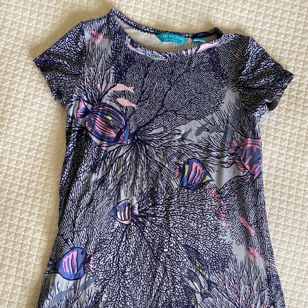 Girls Sz XS (4) TORI RICHARD Hawaiian Print Dress